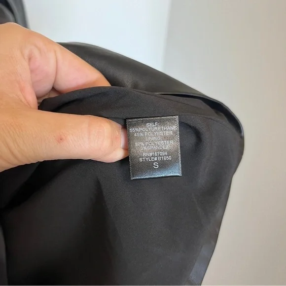 Tuckernuck Black Leather Clifton Dress Size Small NWOT Tuckernuck Black Leather Clifton Dress Size Small NWOT